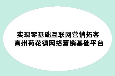 实现零基础互联网营销拓客 高州荷花镇网络营销基础平台
